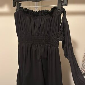 missguided off shoulder sleeve dress